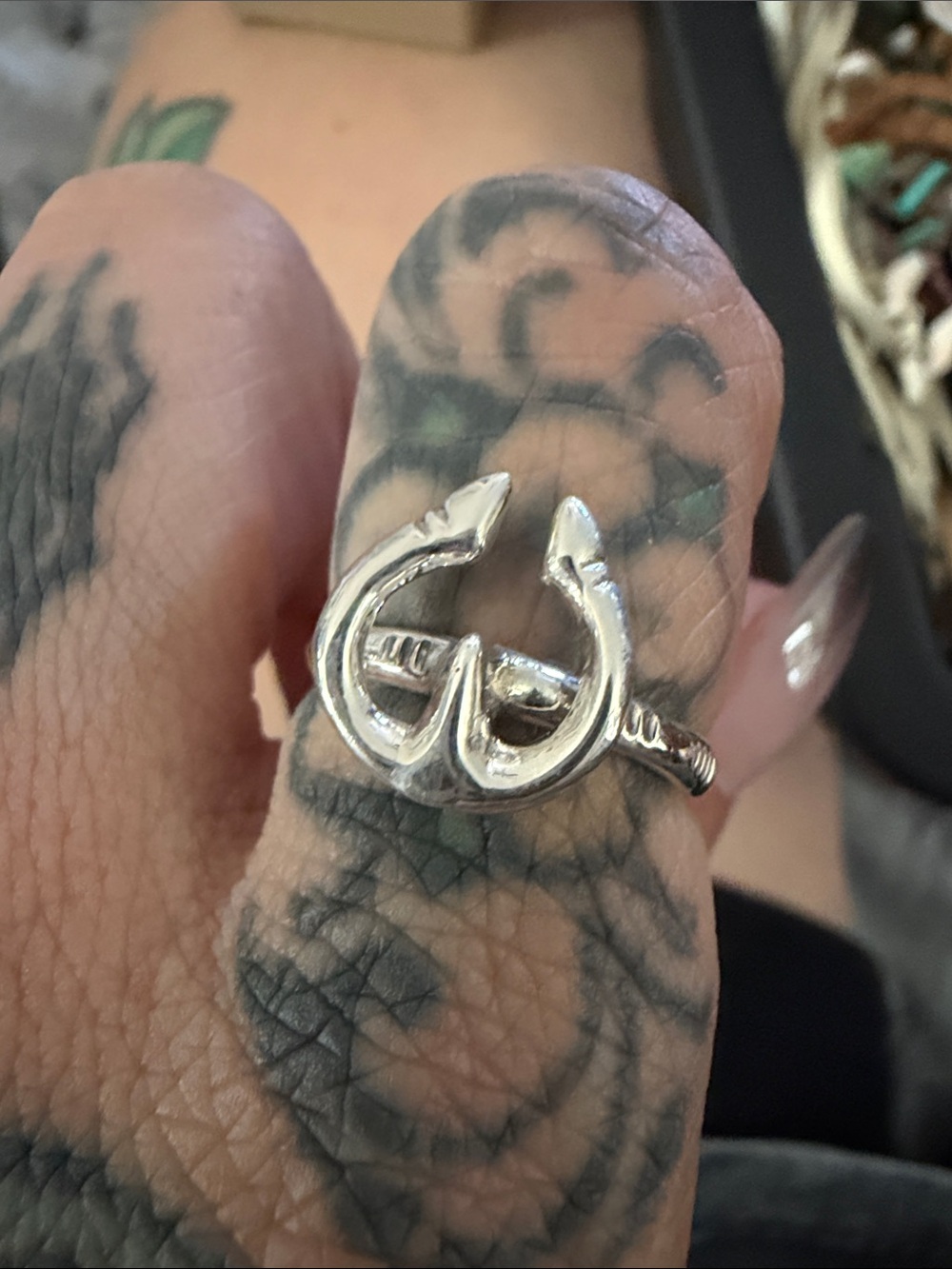 Sterling Silver naja Ring - Silver